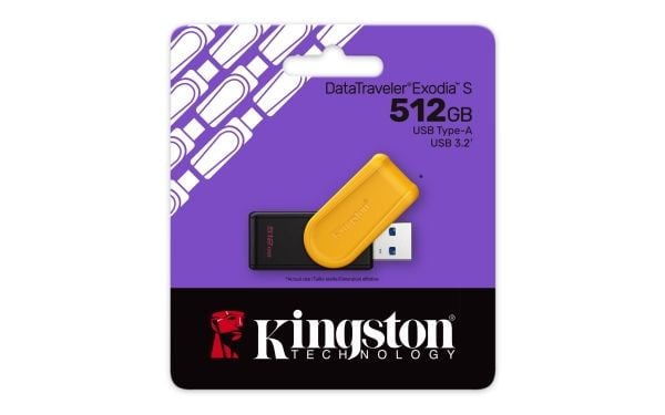 Kingston DataTraveler Exodia S - USB-flashstasjon - 512 GB - USB 3.2 Gen 1