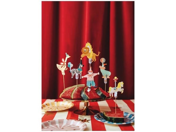 Cirkus tårtpålägg, 6 st