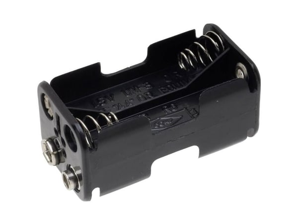 TRU COMPONENTS BH-343-2B batteriholder 4 R6 (AA) trykknapptilkobling