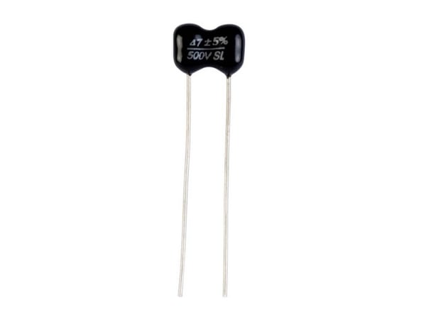 Suntan TS23002H470J3B000R keramisk kondensator 47 pF 500 V 5% 6 x 12 mm 1 stk