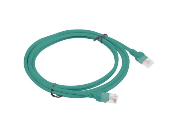 PATCHCORD CAT.6 UTP 2M VIHREÄ FLUKE LÄPÄISSYT LANBERG 10-PAKKAUS
