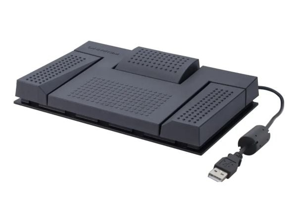 Olympus RS28N, Fotpedal, USB, Grå, 1,8 m, OM SYSTEM Cloud / OMDS R8 On-Premise dictation management software., Windows 10, Windows 11