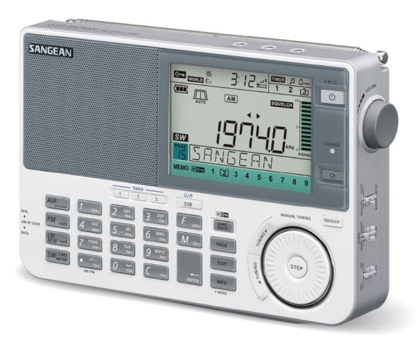 Sangean ATS-909 X2 pasaulinis radijas, baltas