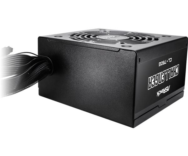 ASRock Challenger CL-750G - Strømforsyning (intern) - ATX12V 3.1/ EPS12V - 80 PLUS Gold - AC 100-240 V - 750 watt