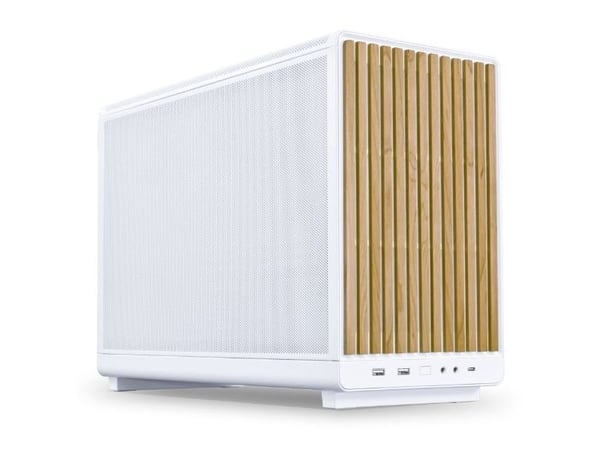 Lian Li A3-MATX - Mikro - micro ATX - ingen strømforsyning - hvit - USB/Audio/Mic