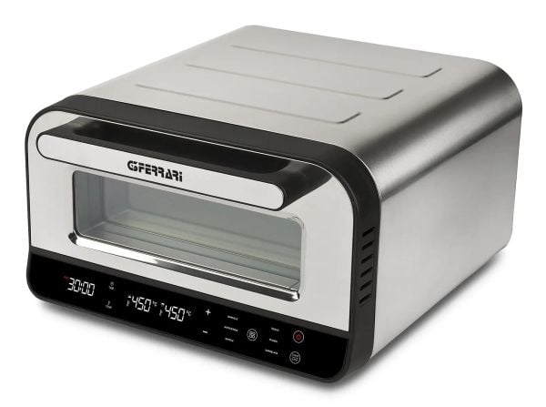 G3 Ferrari G10204, 1 pizza(er), Sort, Sølv, 30 cm, 450 °C, 80 - 450 °C, 1 timer