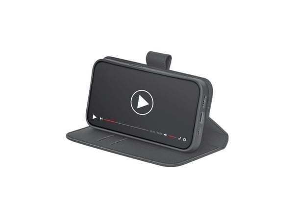 PURO Wallet Stand, Lommebok-etui, Apple, iPhone 16e, 15,5 cm (6.1"), Svart