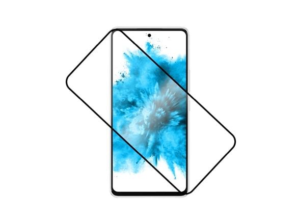 Fast skjermbeskytter | Samsung | Galaxy A36 5G/A56 5G | Herdet glass | Svart | Fullt deksel 2,5D