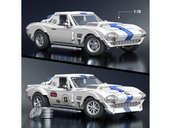 Hot Wheels Brick Shop Corvette Grand Sport -rakennussarja 918 osaa JGR31