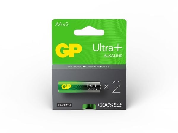 GP Alkaliparisto, AA (LR6), AA, 1.5V, GP, läpipainopakkaus, 2-pack, Ultra Plus