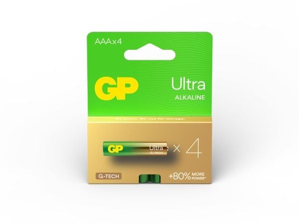 GP AAA-batteri Ultra Alkalisk mangan 1,5 V 4 st