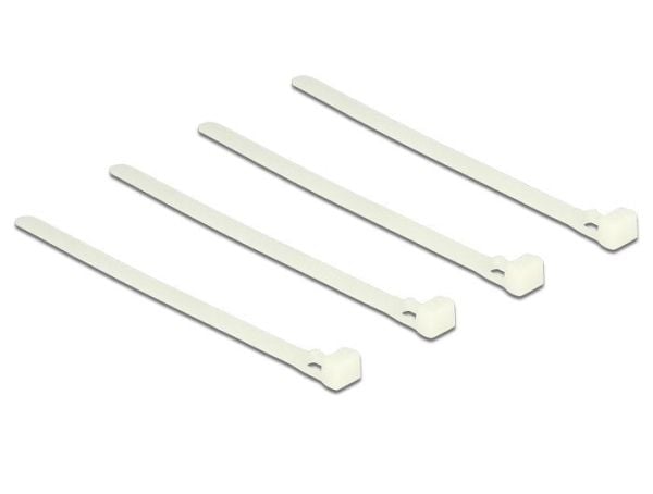 DeLOCK 18638, Nailon, Valkoinen, 150 mm, 7,2 mm, 100 kpl