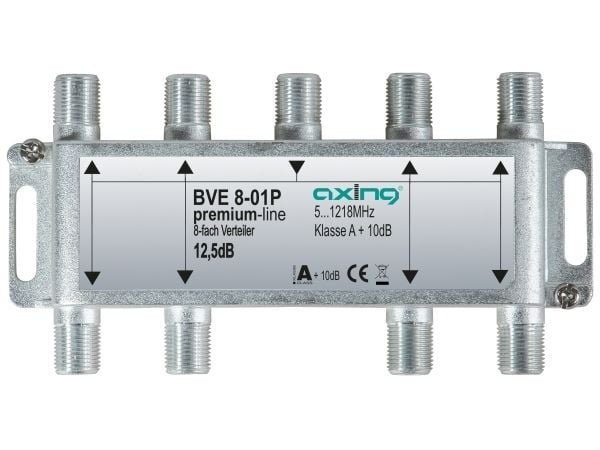 Axing BVE 8-01P, Kabelkniv, 5 - 1218 MHz, Metallisk, Hankoppling, A+, 10 styck