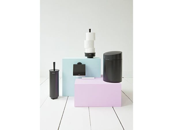 Toiletbørste Brabantia m/holder sort