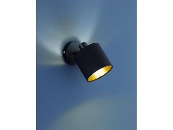 Trio Spot vegglampe, utenpåliggende, sort Trio RL TOMMY R80331079