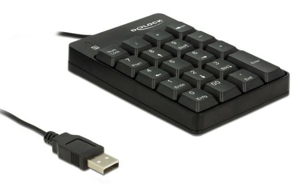 Delock - Tastegruppe - USB - svart - løsvekt