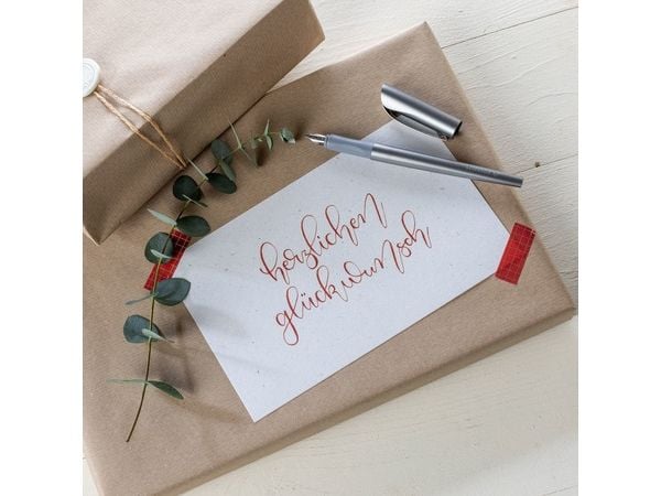 Schneider Schreibgeräte Callissima Gift Box, Antrasitt, Fyllesystem med patron, Sitronfarget, Fint, Ambidekstriøs, Gave boks