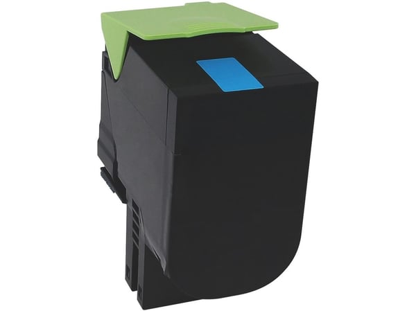 Edding Tonerkassette erstatter Lexmark 71B0020 / 71B20C0 Kompatibel Cyan 2300 Sider EDD-6049