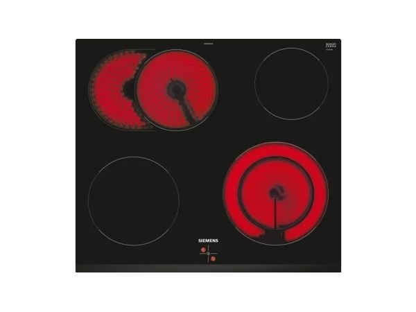 Siemens EA631GNA1E, Sort, Innebygget, 60 cm, Keramisk, Glass-keramikk, 4 zone(s)