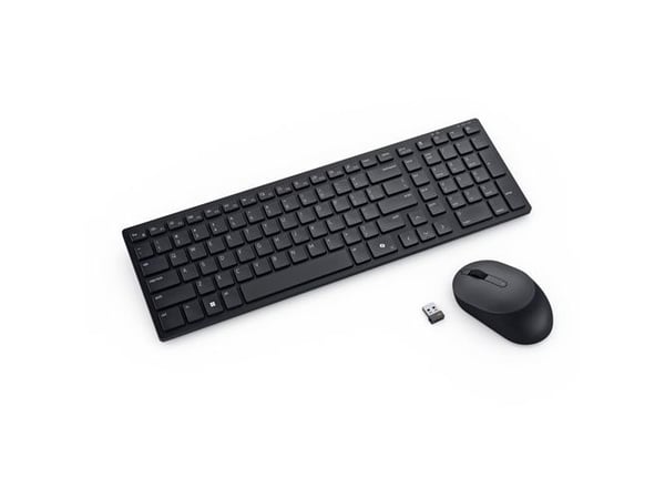 Dell Pro Compact Silent KM555 - Tastatur- og mussett - trådløs