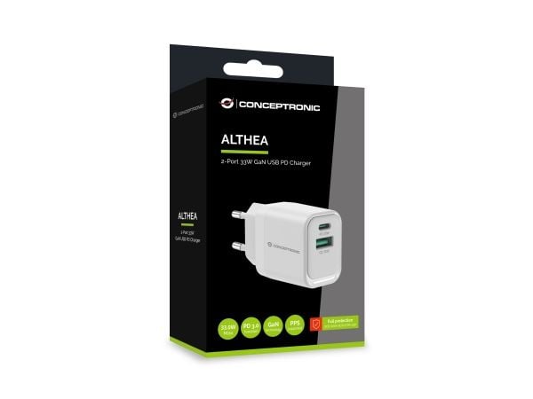 Conceptronic ALTHEA19W33, inomhus, AC, 20 V, Vit