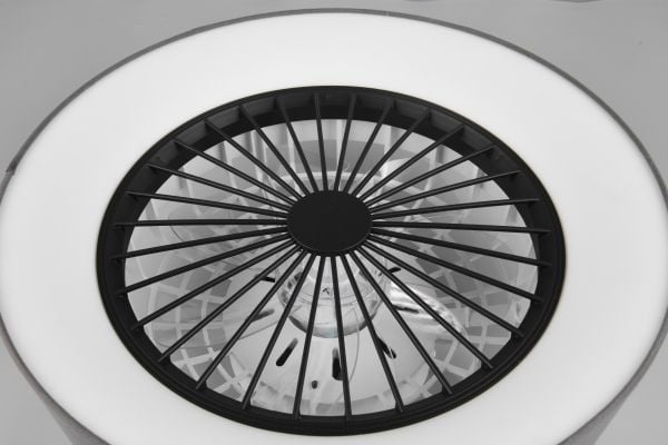 Trio Farsund LED viftelys 47 cm, 30 W, grå