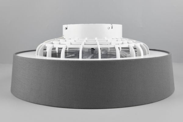 Trio Farsund LED viftelys 47 cm, 30 W, grå