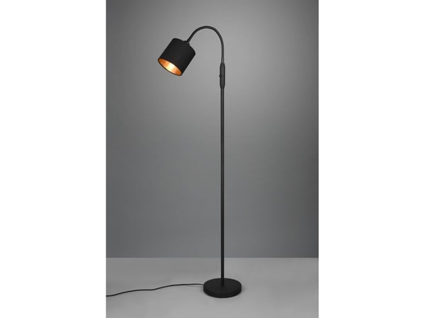 Trio Tommy gulvlampe, 1-delt, E14, matt sort/gull