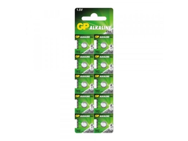 GP Batteries LR41, Engangsbatteri, LR41, Alkalinsk, 1,5 V, 10 stykker, 24 mAh