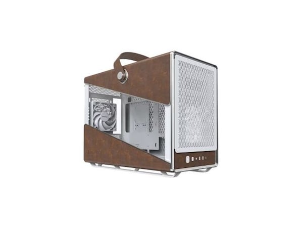 Montech Heritage 30 Pro towerchassi vit/brun härdat glas