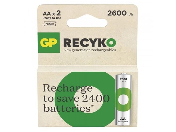 GP GP 2 X AKUMULATORKI AA / R6 GP RECYKO 2700-SERIEN NI-MH 2600MAH 270AAHCE-5EB2