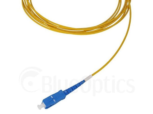 BlueOptics© Simplex fiberoptisk patchkabel, SC-UPC/SC-UPC blå, 5 meter, singlemode E9/125µm, G.657.A1, OS2, inngangsdemping: mindre enn 0,2dB, merk...