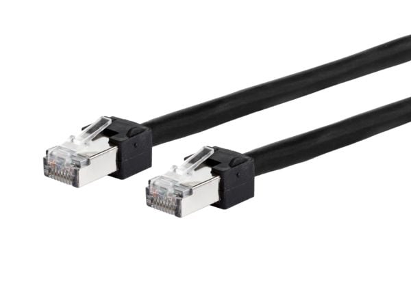 METZ CONNECT 13084U1000-E, 1 m, Cat6, S/FTP (S-STP), RJ-45, RJ-45, Sort