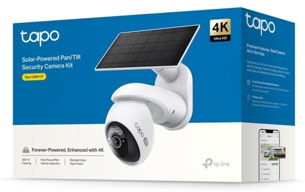 TP-Link Tapo C660 KIT, IP-sikkerhetskamera, Utendørs, Ledning & Trådløs, Amazon Alexa & Google Assistant, CB, CE, FCC, DOE, CEC, RCM, KC, JFR,VCCI,...