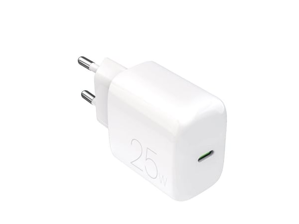 PURO Wall Charger "PRO LITE" 1x USB-C, 25W, Power Delivery,, Innendørs, AC, Hvit