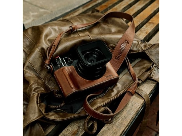 SmallRig 5268, Kabinettaske, Fujifilm, GFX100RF, Skulderrem, Brun