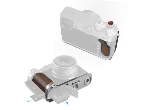 SmallRig 5265, monteringsplate, sølv, tre, aluminium, tre, 1/4-20", Kina, FUJIFILM GFX100RF