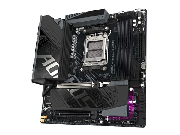 AORUS B850M ELITE WIFI6E - Hovedkort - micro ATX - Socket AM5 - AMD B850 Chipset - USB-C 3.2 Gen 2x2, USB-C 3.2 Gen2, USB 3.2 Gen 1, USB 3.2 Gen 2 ...