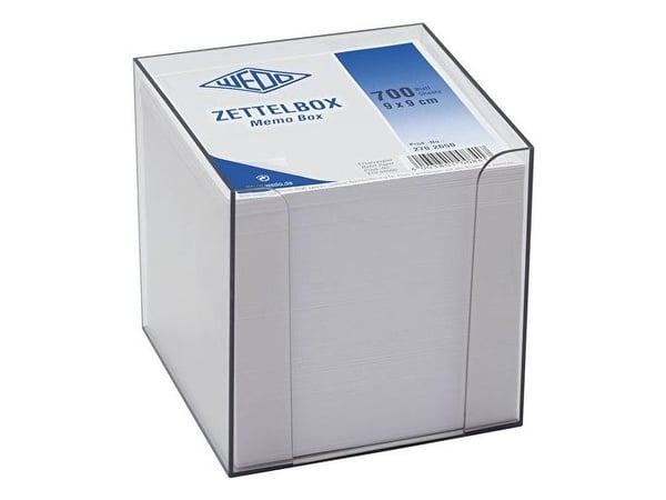 Wedo 270 2650, firkant, Gjennomsiktig, Hvit, Akrylonitril-butadien-styren (ABS), Papir, 95 mm, 95 mm, 455 g