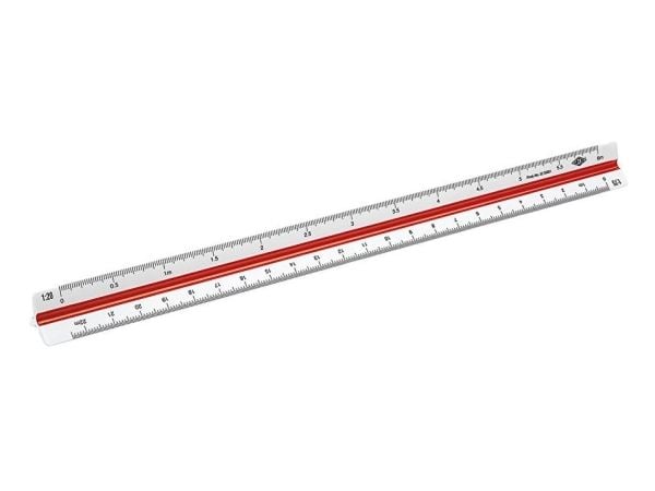 Wedo 52 55001, Plast, Rød, Hvit, 300 mm, 1 stykker