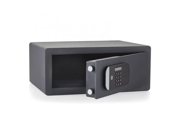 Yale YLFM/200/EG1, Bærbar safe, Sort, Kode, Fingeravtrykksleser, Nøkkel, 24,8 l, Gulv/vegg, 200 mm