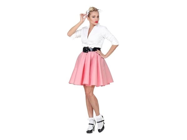 Rosa 50-tals kjol