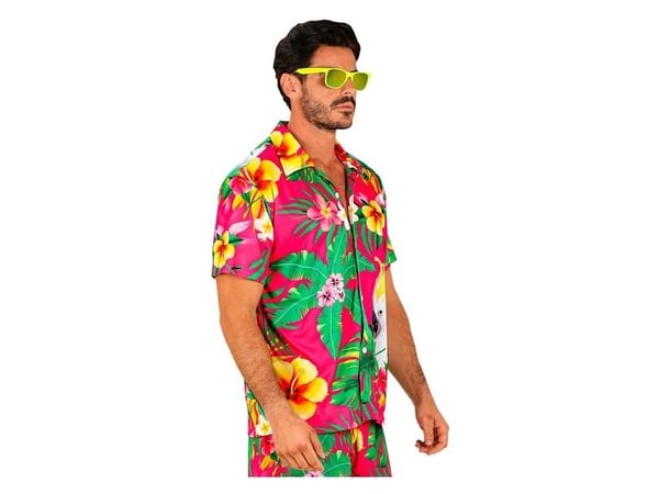 Pink hawaii skjorte