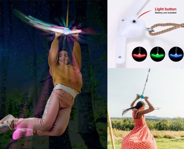 Adventure Sports Twister LED-spinner - huske