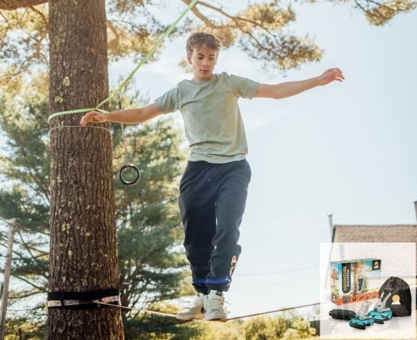 Adventure Sports Slackline startpakke 15M inkl. guideline