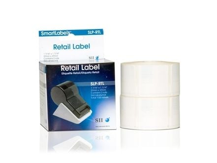 Seiko Instruments SLP-RTL - Selv-adhesiv - perforert - hvit - 37 x 37 mm 1120 etikett(er) (2 rull(er) x 560) merkelapper - for Smart Label Printer ...