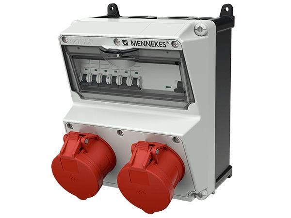 MENNEKES 920023, 5P, Ruuvit, Musta, Punainen, Valkoinen, Muovi, IP44, 400 V