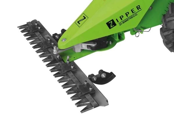 Zipper ZI-BM870ECO, Gressklipper som man spaserer bak, 87 cm, Roterende blader, 3,2 l, Firehjulstrekk, 2 hjul