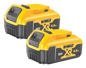 DeWALT DCB184P2-XJ, Akku, Litiumioni (Li-Ion), 5 ah, 18 V, DeWalt, musta, Keltainen