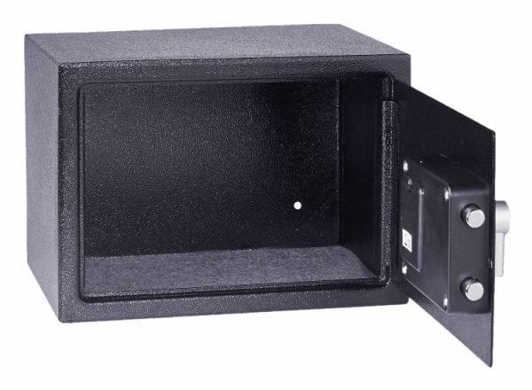 Yale YEC/250/DB2, Bærbar safe, Sort, Elektronisk, Nøkkel, 16,3 l, Stål, Gulv/vegg